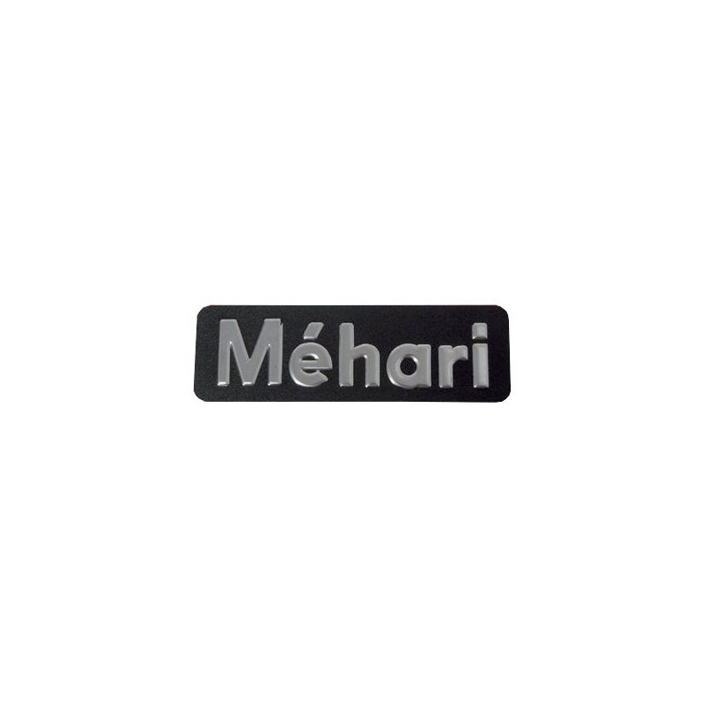 Monogramme en Plaque Adhésif pour Méhari