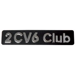 Monogramme en Plaque Adhésif pour 2 cv 6 Club