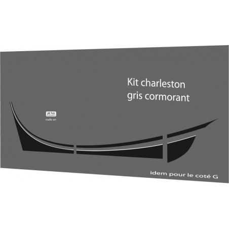 Kit Adhésif complet pour Charleston Gris & Cormoran Haute qualité 2cv