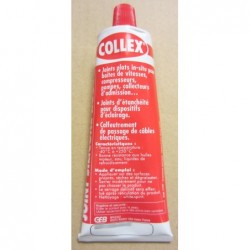 GEB - Joint d'étanchéité plan 100% silicone 80 ml - Rouge - Collex