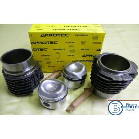Jeu chemise + Piston 602cc Bretille Compression 8,5 pour 2cv