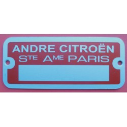 Plaque de Constructeur...