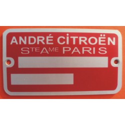 Plaque de Constructeur...