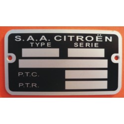 Plaque de Constructeur...