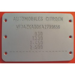 Plaque de Constructeur...