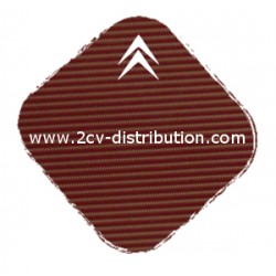 Capote 2cv Verrouillage Intérieur Brun Toile Petit Grain