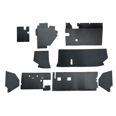 Kit d'insonorisant Noir 9 pièces pour 2cv NM - Haute Qualité