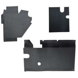 Kit d'insonorisant Noir 3 pièces pour tablier supérieur 2cv NM - Haute Qualité