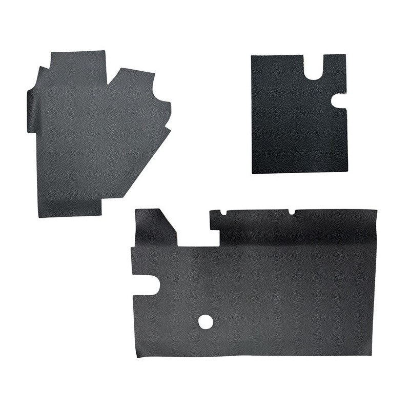 Kit d'insonorisant Noir 3 pièces pour tablier supérieur 2cv NM - Haute Qualité