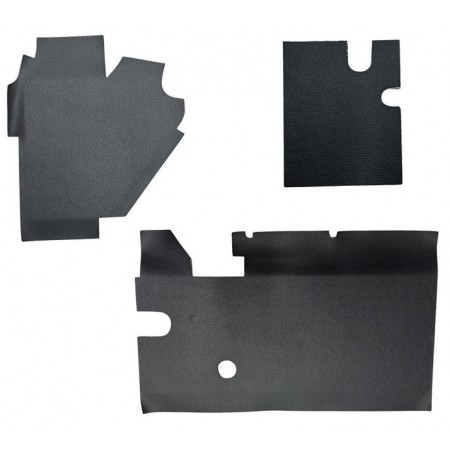 Kit d'insonorisant Noir 3 pièces pour tablier supérieur 2cv NM - Haute Qualité