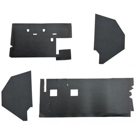 Kit d'insonorisant Noir 4 pièces pour tablier inférieur 2cv NM - Haute Qualité