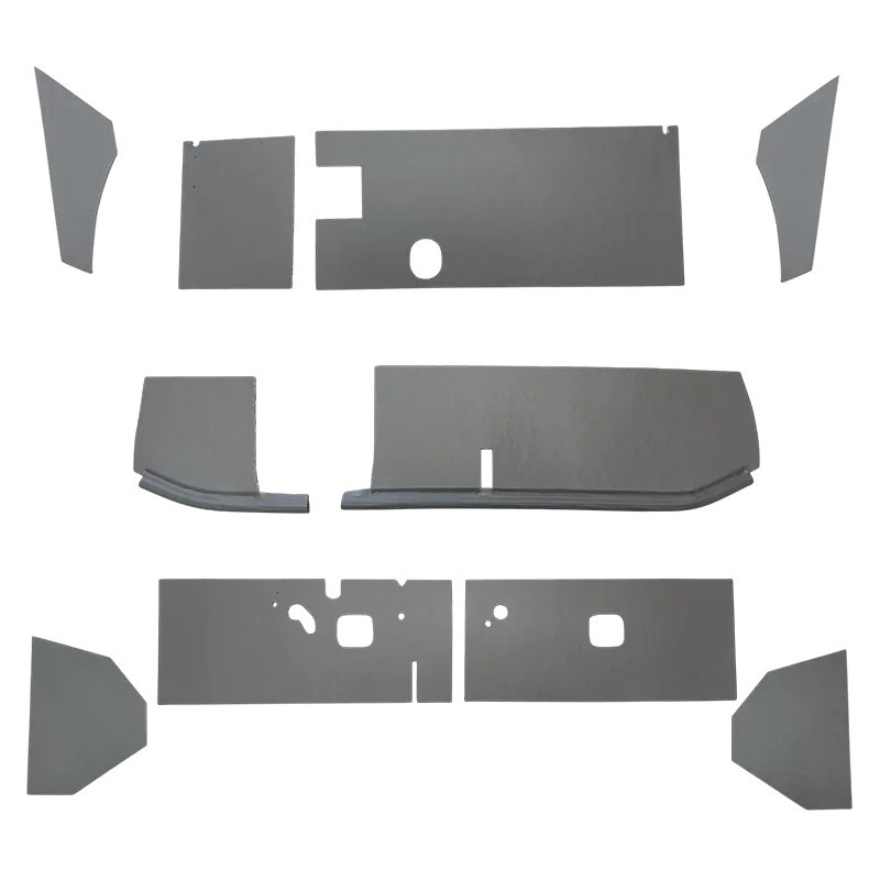 Kit d'insonorisant Gris 9 pièces pour 2cv AM - Haute Qualité
