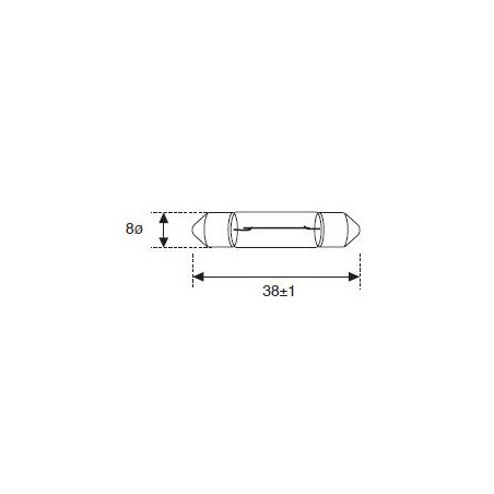 Ampoule 06 Volt 05 Watt Blanche SV 08 50 Qualité Standard