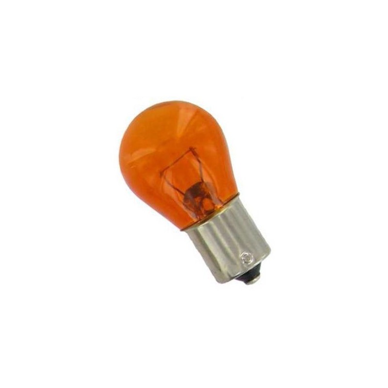 Ampoule 12 Volt 21 Watt Orange pour Feux Cligno 1 Filament Baïonnette