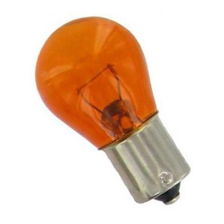 Ampoule 12 Volt 21 Watt Orange pour Feux Cligno 1 Filament Baïonnette