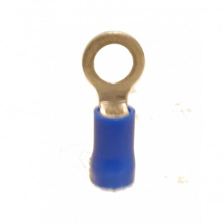 Cosse Electrique Ronde Ø 6.00 Vinyle Bleu 1.0~2.5 mm² - 2cv & autre